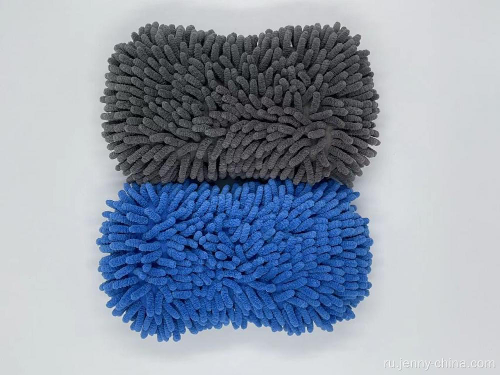 Щетка из губки из губки Chenille Mitt, Gponge Glove Chenille