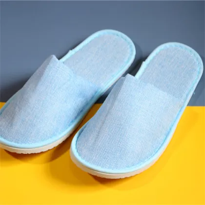 Biodegradable Cotton Waffle Hotel Slippers