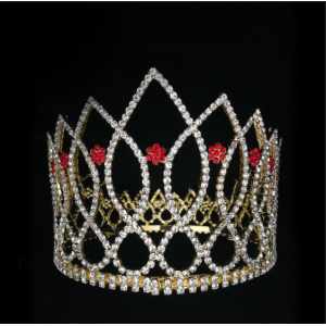 Flower Round Tiara Beauty Pageant Crown