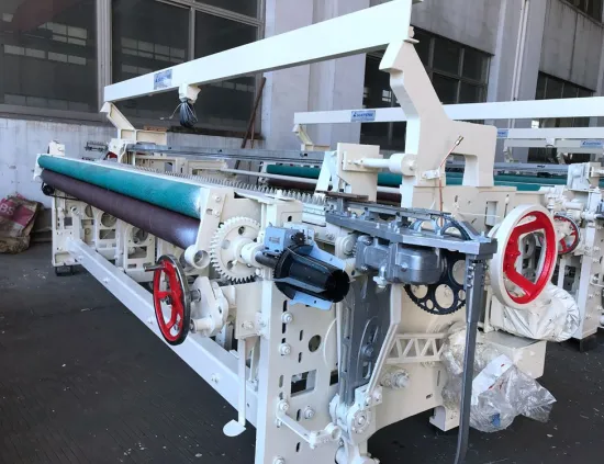 Automatic shuttless leno loom weaving jute fabric