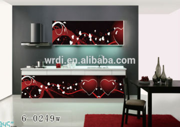 Decorative board for kitchen cabinet