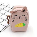 Cute rabbit style canvas coin purse