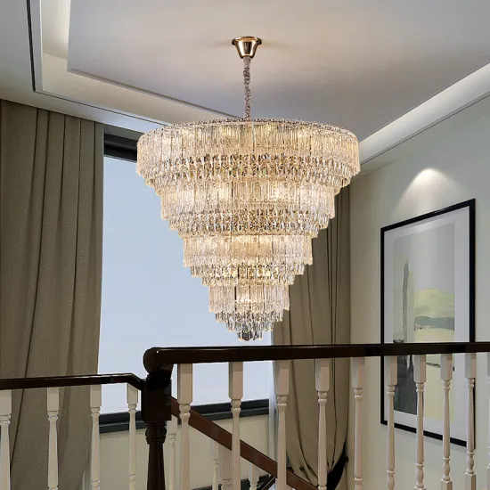 Wholesale Luxury Chandeliers: Hotel Wedding, Revolving Staircase, Banquet Hall, and Living Room Lighting Solutions