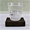 Hand Blown Tumbler Crystal Bubble Rocking Whiskey Glasses