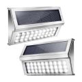 Luz de valla solar de acero inoxidable de 30 LED