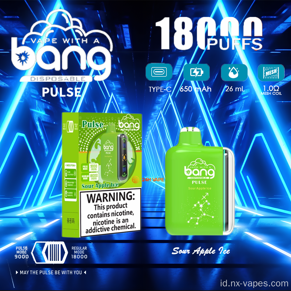 New Bang Pulse 18000 Puffs Disposable Vapes