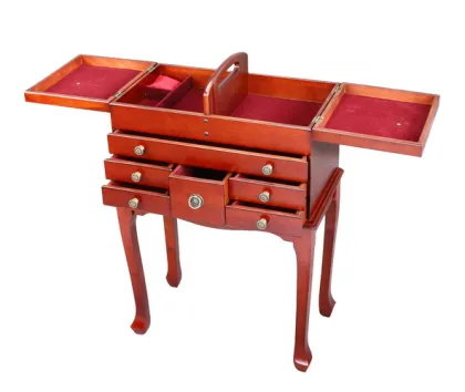 Standing Wooden Sew Box with Legs