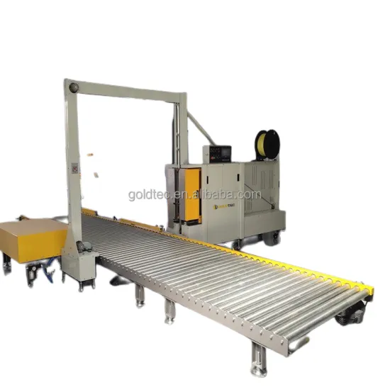 Online Fully Automatic Pallet Strapper Vertical Strapping Machine