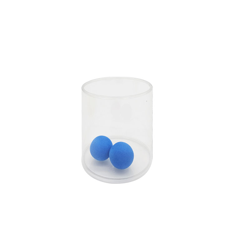 OEM round tube transparent lid plastic cylinder box
