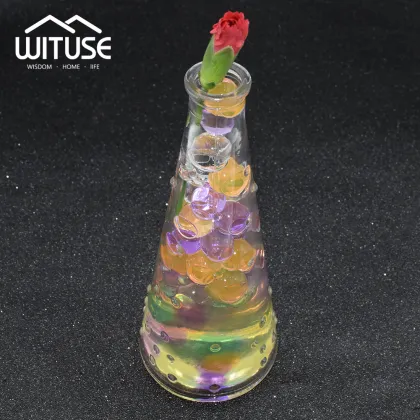 2.5mm 10g Crystal Soil Water Polymer Gel Water Pearls Hydrogel Balls GrowingWedding Decoration Jelly Beads Balls Big Home Decor