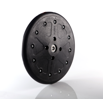 closing wheel for seeding machinery