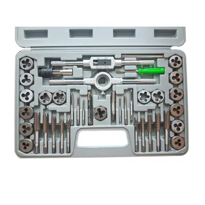 40pc Metric NPT Thread Tap and Die Wrench Set