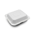 BAGASSE a conchiglia Hamburger Box Bagasse Food Contenir Rettangolo quadrato