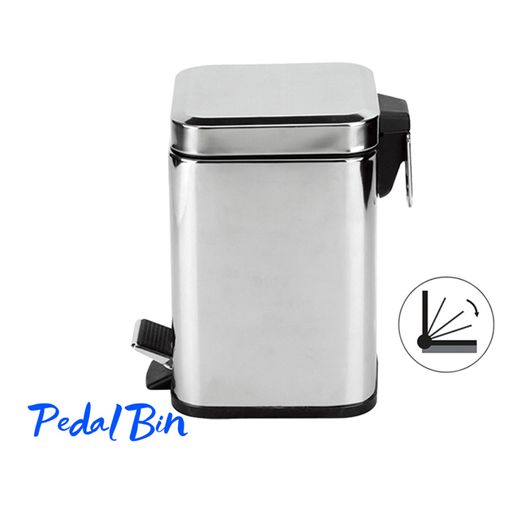 stainless steel pedal bin