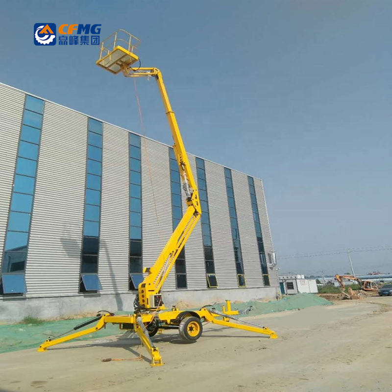 Hydraulic Spider Boom Lift with Diesel and Batteries - Aerial Working Platform