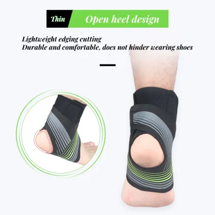 Neoprene Adjustable Elastic Sleeve Gym Fitness Ankle Support Brace