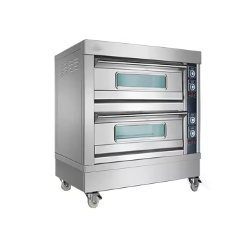 123*63 cm 2 forno per pizza elettrica in acciaio inossidabile con certificazione CE - 6 PAN DORMA INTERNO