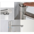 Bathroom 360 degree rotation press button Washbasin Faucet 304 SUS Cold water only Basin Taps
