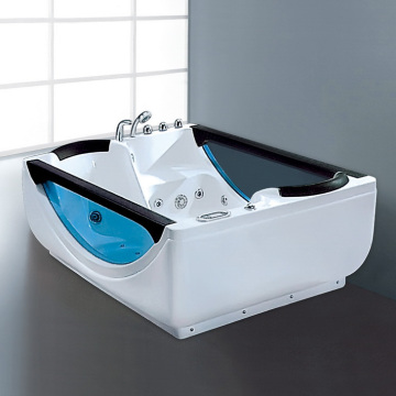 Acrylic Electronic Corner Spa Massage Bathtub for Bathroom and Outdoor