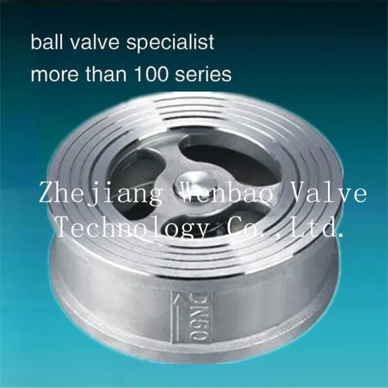 Stainless steel disc check valve /Metal to metal Sealing Single Plant Wafer Check Valve PN10-40