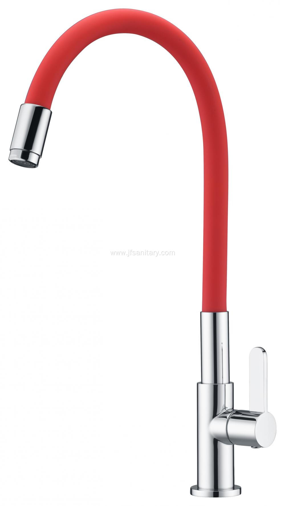 Red Colour Kitchen Mixer Tap Cold Water Only