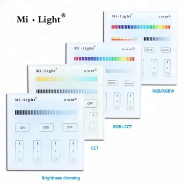 Milight 2.4G Wireless 4-Zone RF Dimmable LED Panel Remote Touch Controller T1 & T4