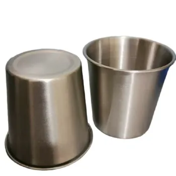 A cup made of stainless steel
