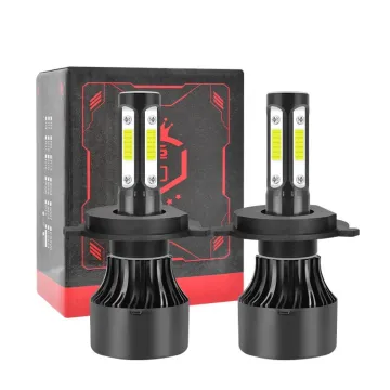 Auto Lighting System 4 Sides LED Headlight 10000 Lumen H4 H13 9004 9007 High-Low Beam Car Bulb
