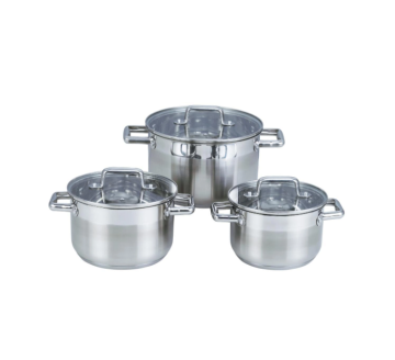 Customizable stainless steel soup pot set