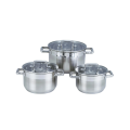 Customizable stainless steel soup pot set