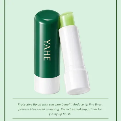 YAHE SPF Lip Care Oil UV Protection Lip Oil, Moisturizing Non-Greasy Lip Primer, Smooth Lip Lines, Glass Lip Makeup Base fo