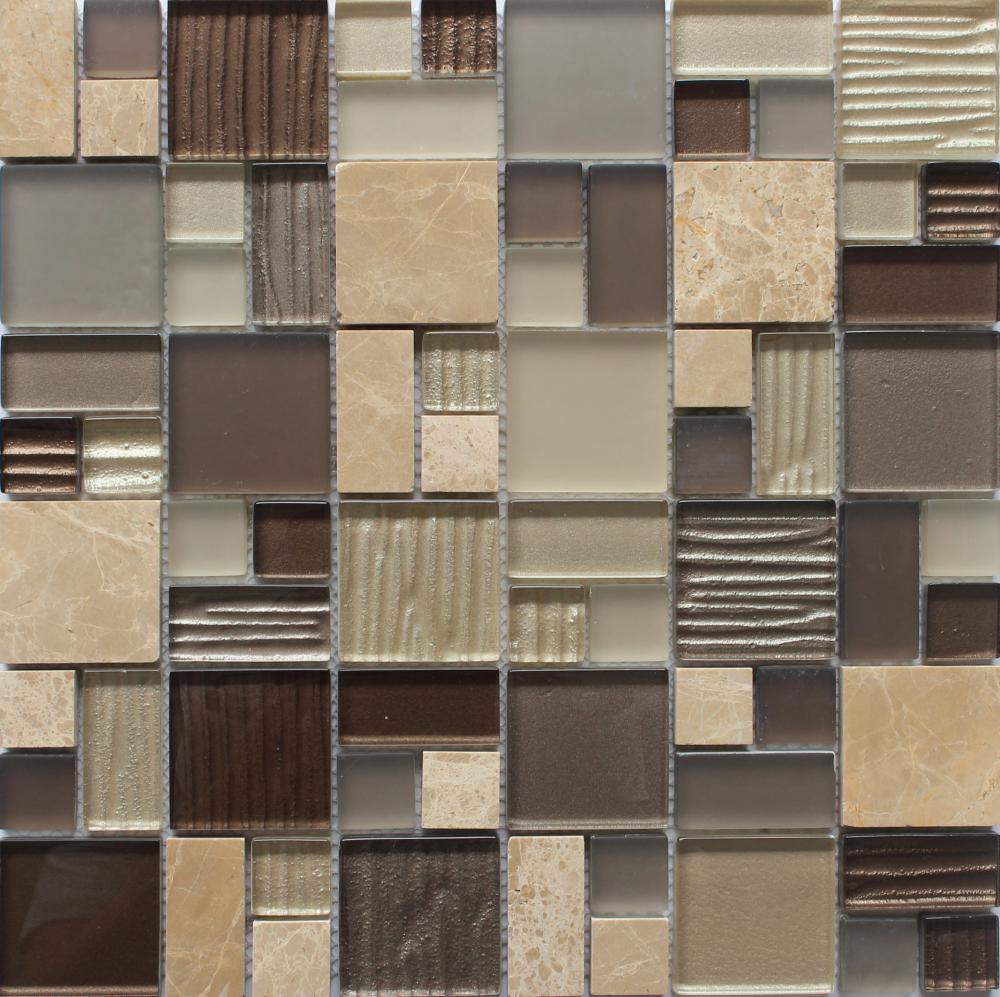 Popular Stone Glass Mixed Mosaic Tile