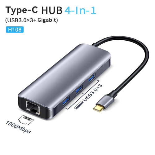 Best Usb-c Hub for Macbook Pro Jasoz Multifunctional 4-In-1 Gigabit Hub Adapter Factory