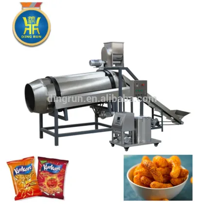 fried food kurkure extruder machinery