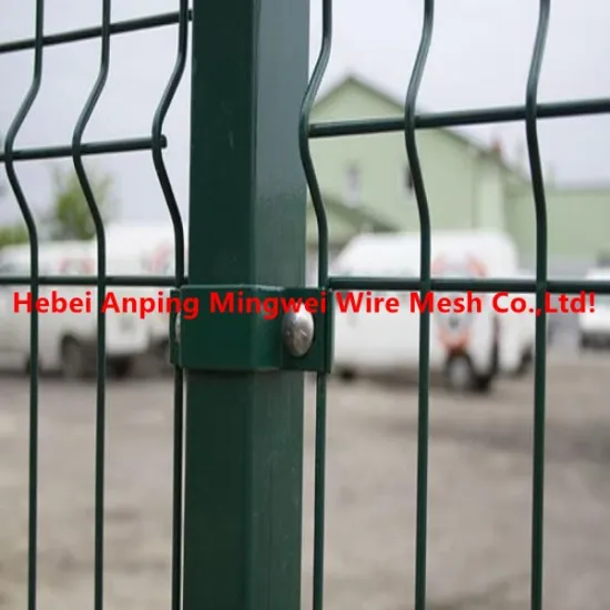 Curvy welded 6ft wire mesh fence with 3 folds
