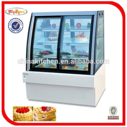 free standing mobile marble cake display showcase refrigerator CL-1800
