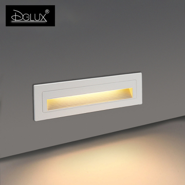 DGLUX 3W LED Waterproof Recessed Wall Foot Lamp for Staircases