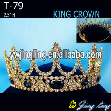 Rhinestone Gold King And Queen Crowns