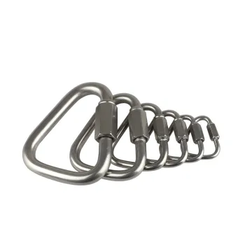 Oval Triangle Stainless Steel Hanging Hooks with Quick Link Connectors