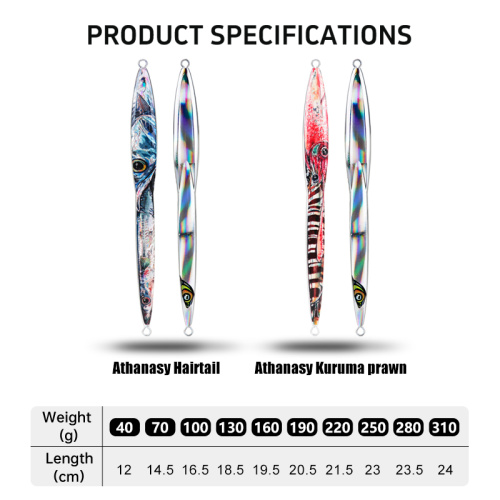 海水釣魚用模擬鐵餌-Art Jigs-Athanasy Kuruma prawn