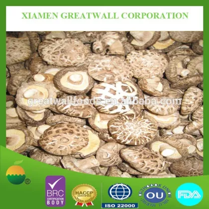 Dried shiitake mushroom without stem (white flower mushroom)