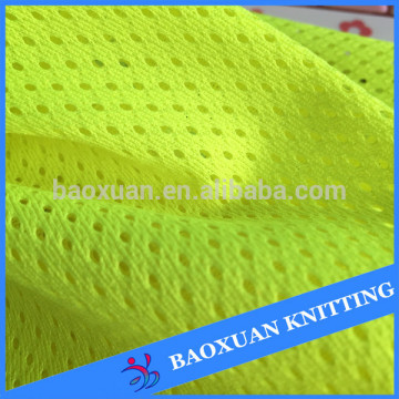 fluorescence bright yellow mesh fabric for traffic police vest