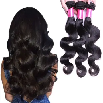 Unprocessed 12A Body Wave 3 Bundles With Lace Frontal Closure Peruvian 100% Human Hair Bundles