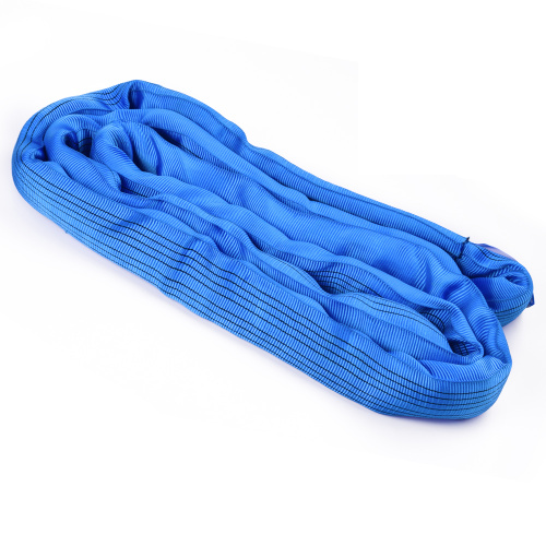 8 Ton 7M Or OEM Length Synthetic 7T Endless Round Lifting Belt Sling Blue Color Safety Factor 8:1 7:1