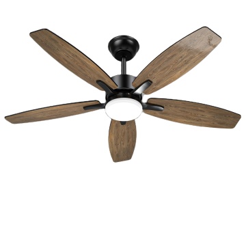 42 Inch Black Ceiling Fan with Remote and Reversible DC Motor