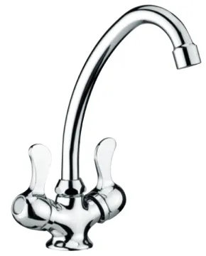Double Handle Kitchen Sink Mixer Faucet Basin