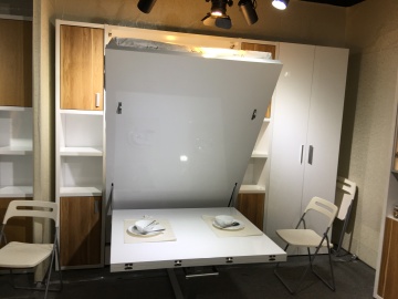 Murphy wall bed with table