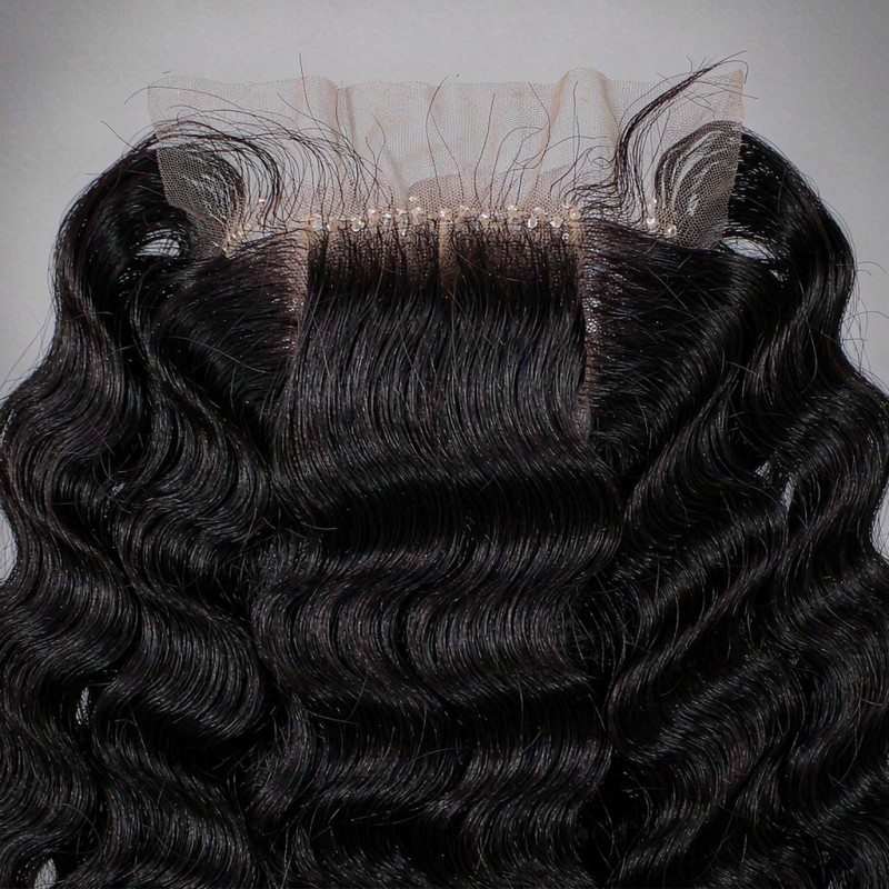 Water Wave Human Hair 4x4 Closure Wig