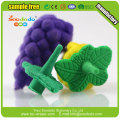 3d kids lovely vegetable shape eraser