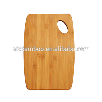 Bello bamboo cutting board with a thumb hole for hanging